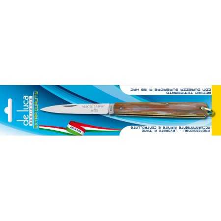 DE LUCA COLTELLO SFILATO SICILIANO MANICO IN CELLULOIDE FINTO