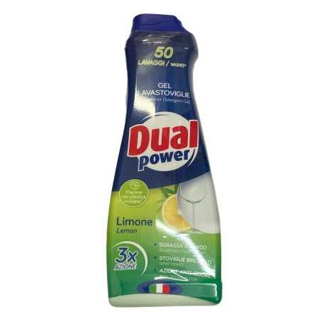 DUAL POWER DETERGENTE GEL PER LAVASTOVIGLIEL LIMONE 50 LAVAGGI
