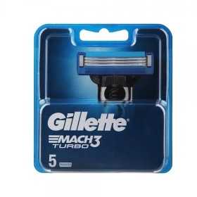 GILLETTE MACH3 TURBO RICARICA 5 PEZZI