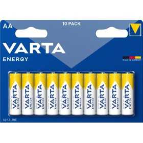 VARTA ENERGY BATTERIE PILE ALKALINE AA MINISTILO 10 PEZZI