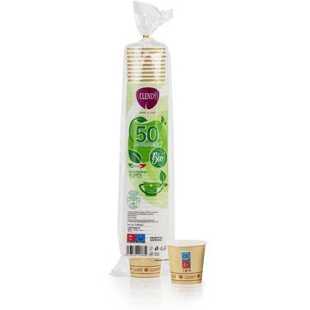 CLENDY BIO BICCHIERINI CAFFE' IN CARTA AVANA 50 PEZZI