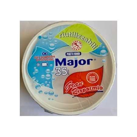 MAJOR PIATTI PLASTICA RIUTILIZZABILI FONDI 35