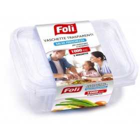 FOLI CONTENITORE ALIMENTARE SALVAFRESCHEZZA 1 LITRO 5 PEZZI