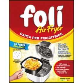 FOLI FOGLI PER FRIGGITRICE AD ARIA QUADRATI CM.20x20