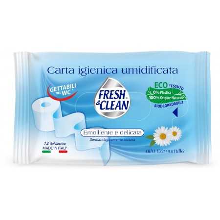 FRESH & CLEAN CARTA IGIENICA UMIDIFICATA 12 SALVIETTINE