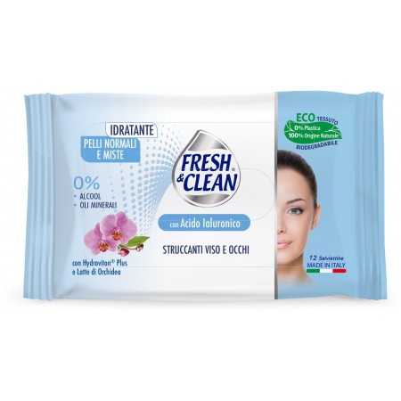 FRESH & CLEAN STRUCCANTI VISO E OCCHI 12 SALVIETTINE