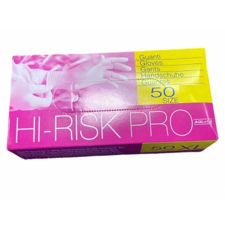 GUANTI LATTICE SENZA POLVERE PALMPRO BLU ART.EHP HI-RISKS PRO