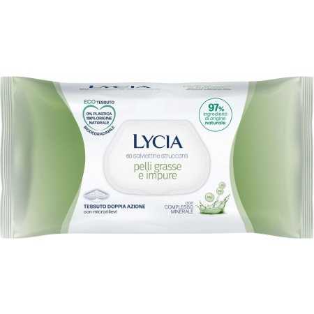 LYCIA SALVIETTINE STRUCCANTI PELLI GRASSE 60 PEZZI