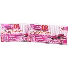 FATIGATI FORZA10 SUPERPINZE MOLLETTE BUCATO MAGENTA 12 PEZZI