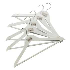 IRGE GRUCCIA OMETTI IN LEGNO BIANCO PER VESTITI PZ. 5