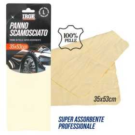 IRGE PANNO IN PELLE DI CAMOSCIO SUPER ASSORBENTE CM. 35x53
