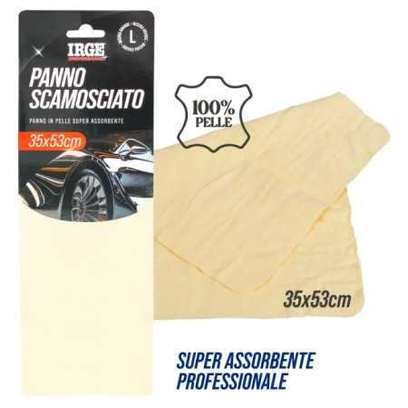 IRGE PANNO IN PELLE DI CAMOSCIO SUPER ASSORBENTE CM. 35x53