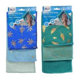 IRGE PANNO MICROFIBRA GOLD PER VETRI MULTIUSO CM. 30x30 PZ. 3