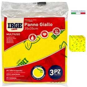 IRGE PANNO MULTIUSO GIALLO IN MICROFIBRA CM. 35x35 PZ. 3