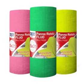 IRGE PANNO ROTOLO FLUO MULTIUSO CM. 25x25 PEZZI 15