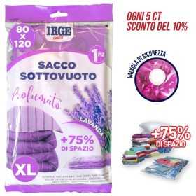 IRGE SACCO BUSTA SOTTOVUOTO PROFUMATO LAVANDA CON VALVOLA DI