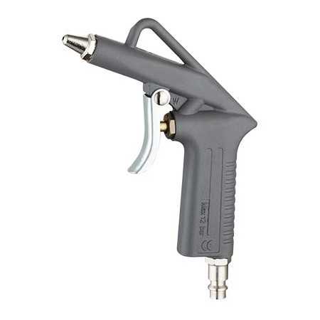 PISTOLA SOFFIAGGIO CANNA CORTA ATTACCO RAPIDO IN ALLUMINIO