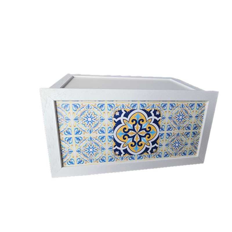 Sacco Portapane Multicolore - 35x50 Cm In Cotone E Poliestere, Lavabile 40°