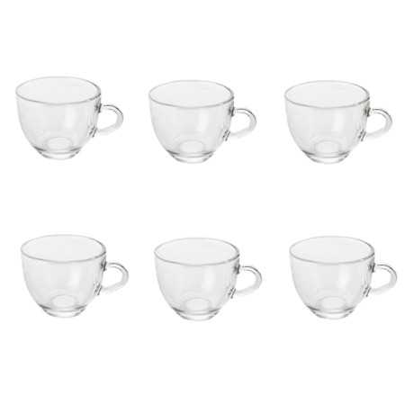 SET 6 TAZZINE IN VETRO PER CAFFE 85 ML