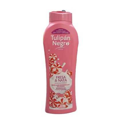 TULIPAN NEGRO BAGNOSCHIUMA FRESA & NATA 650 ML