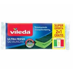 VILEDA ULTRA FRESH SPUGNA ABRASIVA SALVAUNGHIE 2+1 GRATIS