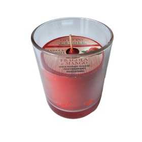 Candela profumata Fragola e Mango con bicchiere