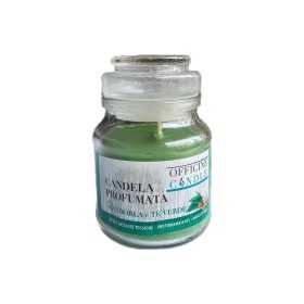 Candela profumata Mandorla te verde con bicchiere cm. 7x10