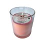 Candela profumata Rosa con bicchiere