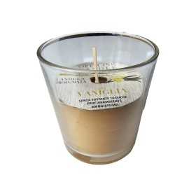Candela profumata Vaniglia con bicchiere