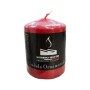 CANDELA MOCCOLO COLORATO ROSSA CM. 7x10h.