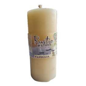 CANDELA MOCCOLO DI CERA RUSTICO PROFUMATO VANIGLIA CM.6x14h.