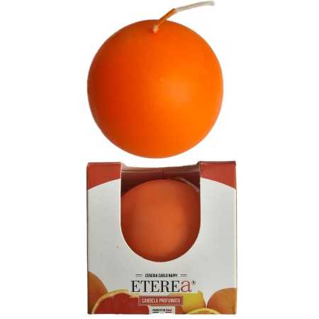 ETEREA CANDELA SFERA DI CERA PROFUMATA AGRUMI CM. 8