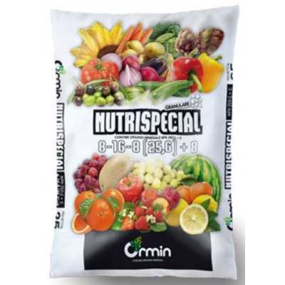 CONCIME ORGANO MINERALE NUTRISPECIAL NPK 8.16.8 kg. 25 