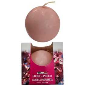 ETEREA CANDELA SFERA DI CERA PROFUMATA FIOR PESCO CM. 8