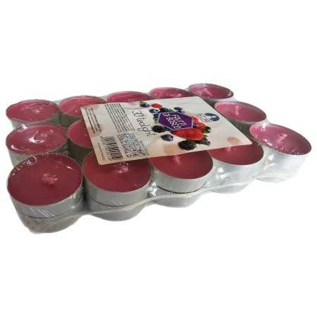 TEA-LIGHT CANDELE PROFUMATE FRUTTI DI BOSCO PZ. 30