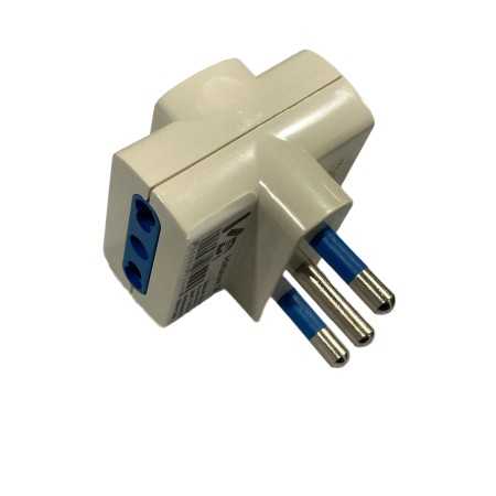 VB-ELECTRIC ADATTATORE CON 3 PRESE 10-16A E SPINA 16A