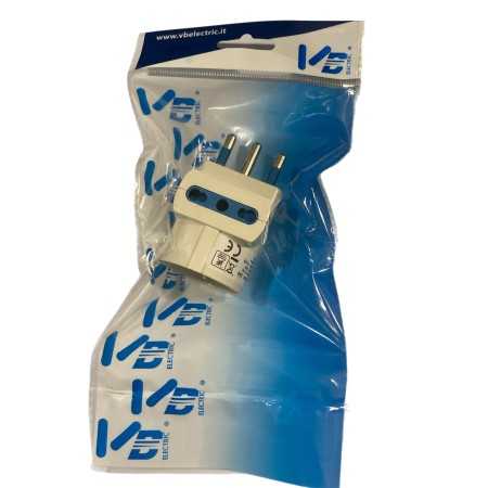 VB-ELECTRIC ADATTATORE CON DOPPIA PRESA 10-16A CON SCHUKO E