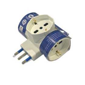 VB-ELECTRIC ADATTATORE SPINA 16A SCHUKO A 3 PRESA SCHUKO 10-16A