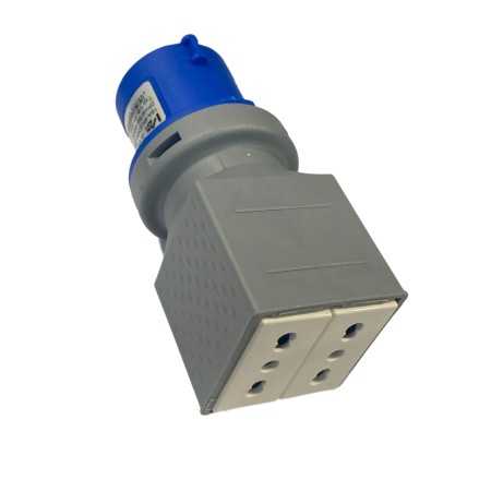 VB-ELECTRIC ADATTATORE SPINA INDUSTRIALE 2 POLI E 16A 230V E