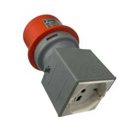 VB-ELECTRIC ADATTATORE SPINA INDUSTRIALE 3 POLI E 16A 400V E SCHUKO 10/16A