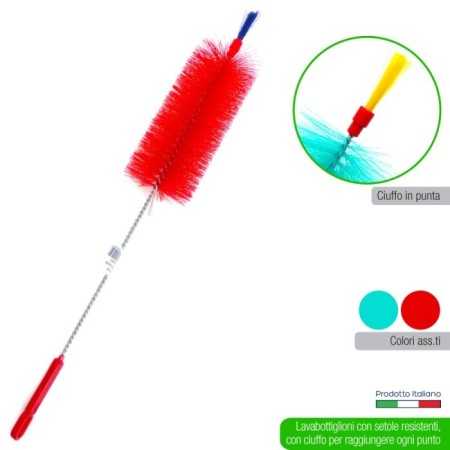 IRGE LAVABOTTIGLIONI IN NYLON CON CIUFFO CM. 16 DIAM. 5 CM.