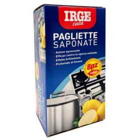 IRGE PAGLIETTE LANA ACCIAIO SAPONATE GR. 150 PZ. 8