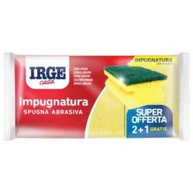 IRGE SPUGNA ABRASIVA CON IMPUGNATURA CM. 9.5x7x4.5 PZ. 3