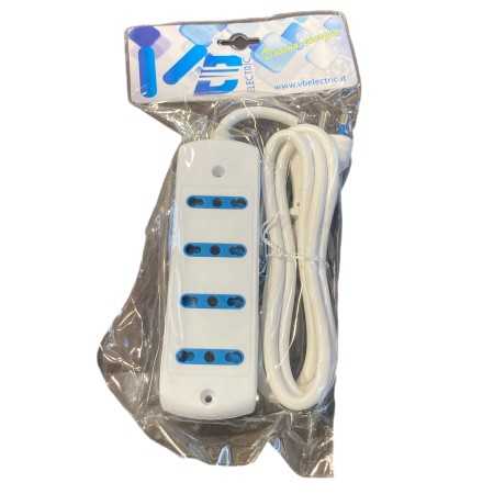 VB-ELECTRIC MULTIPRESA 4 PRESE 10/16A CON SPINA 16A