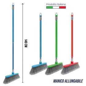 IRGE SCOPA PER PAVIMENTO CON MANICO ALLUNGABILE MODELLO JAZZ