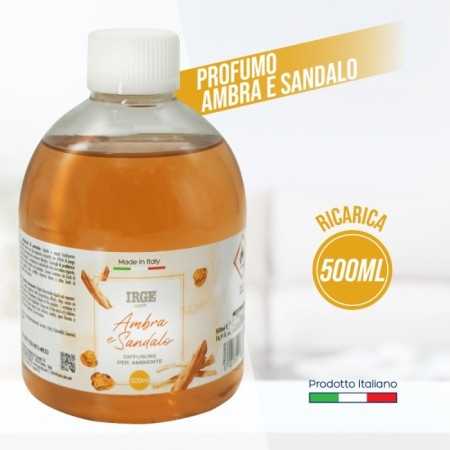 IRGE DIFFUSORE RICARICA PROFUMO AMBIENTE AMBRA E SAMBALO ML. 500