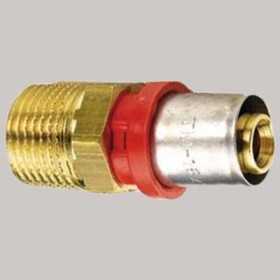 TIEMME RACCORDO DIRITTO MASCHIO A PRESSARE 16 x 1/2 POLL.