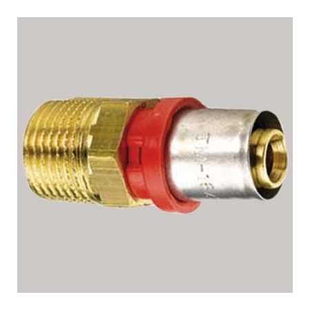 TIEMME RACCORDO DIRITTO MASCHIO A PRESSARE 20 x 3/4 POLL.