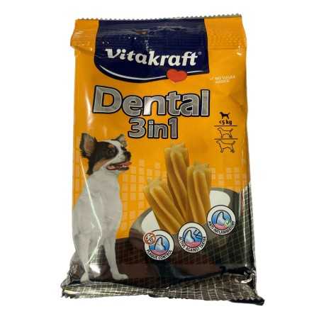VITAKRAFT DENTAL BASTONCINI DENTALI PER CANI 3 IN 1MIS. XS PZ. 7