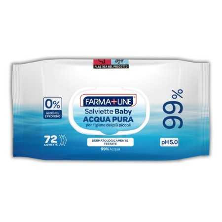 FARMALINE SALVIETTE BABY PER L'IGIENE POP UP 99% ACQUA PZ. 72